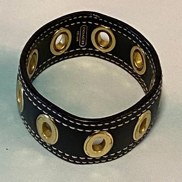 Coach Leather and Brass Bracelet - Picture 3 of 3
